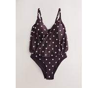 Next Costume da bagno avvolgente contenitivo per la pancia 46tall Marrone