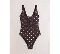Next Costume da bagno con scollo a V per il periodo Tummy Control 38 Marrone