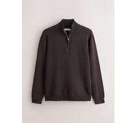 Next Cotton Blend Quarter Zip Jumper xlarge Marrone