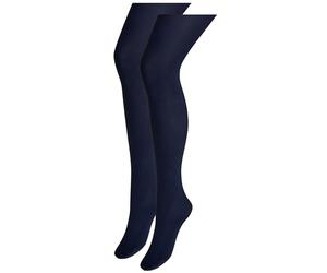 next Donna 2 paia di collant lussuosi 100 denari Blu Navy S