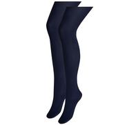 next Donna 2 paia di collant lussuosi 100 denari Blu Navy X-Large