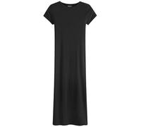 NEXT Donne Abito Maxi a Colonna Stile t-Shirt a Coste con Spacco Nero XL