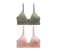 NEXT Donne Confezione da 2 Bralette a Triangolo Ultimate Comfort in Cotone | Standard, con logo, Lavabile in lavatrice