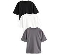 NEXT Donne Confezione da 3 T-Shirt Oversize in 100% Cotone Monocromatico M
