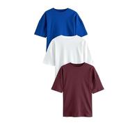 NEXT Donne Confezione da 3 T-Shirt Oversize in 100% Cotone Multi L