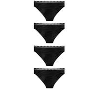 NEXT Donne Confezione da 4 Slip Bikini con Logo Nero 44