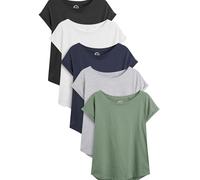 NEXT Donne Confezione da 5 t-Shirt con Maniche ad Aletta