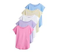 NEXT Donne Confezione da 5 t-Shirt con Maniche ad Aletta