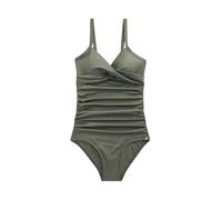 NEXT Donne Costume da Bagno Modellante con Controllo della Pancia Verde Kaki 44