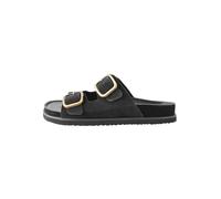 NEXT Donne Forever Comfort® - Sandali con Plantare e Doppio Cinturino Black Suede 42