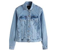 NEXT Donne Giacca aderente | Denim, Standard, giacca ha una chiusura a bottoni, due taschini con patta sul petto, colletto classico e tasche laterali