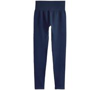 NEXT Donne Leggings a Coste a Vita Alta Senza Cuciture Blu Marino S
