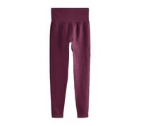 NEXT Donne Leggings a Coste a Vita Alta Senza Cuciture Wine