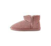 NEXT Donne Pantofole a Stivale in Scamosciato con Interno in Pelliccia Sintetica Mink Pink 39