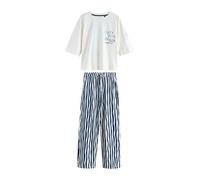NEXT Donne Pigiama a Maniche Corte Blue Graphic XL