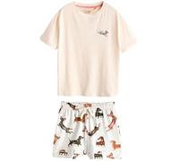 Next Donne Set Pigiama con Shorts Ecru Dachshund L