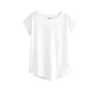 NEXT Donne T-Shirt con Maniche ad Aletta Bianco EU 34 (UK 6)