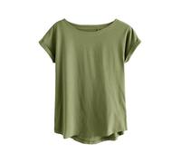 NEXT Donne T-Shirt con Maniche ad Aletta Verde Oliva XS
