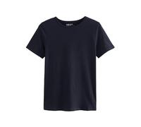 NEXT Donne T-Shirt Girocollo in Misto Cotone per Tutti i Giorni Blu Marino 42
