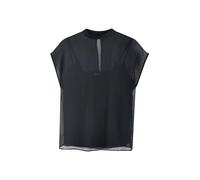 NEXT Donne Top con Maniche ad Aletta e Rivestimento Trasparente | Standard, questa blusa trasparente include una canotta ed è caratterizzata da collo alto