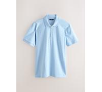 Next Elegante polo jacquard blu