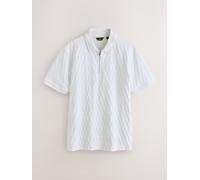 Next Elegante polo jacquard xlarge Bianco