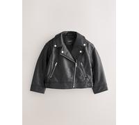 Next Faux Leather PU Biker Jacket (3-16yrs) 158164cm Nero