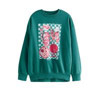 Next Felpa 'Alex Palmer x Fun Picnic' blu chiaro / petrolio / rosa / bianco Donna Next S blu chiaro / petrolio / rosa / bianco