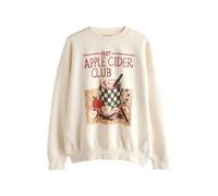 Next Felpa 'Autumnal Apple Cider' écru / cappuccino / abete / rosso fuoco Donna - Abbigliamento - Taglie comode - Felpe Next XXL-XXXL