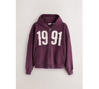 Next Felpa con cappuccio con zip EDIT Graphic xlarge rosso