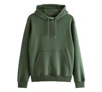 NEXT Felpa con Cappuccio da Uomo, Tessuto Jersey Ricco di Cotone, Tasca a Marsupio e Cappuccio Regolabile Verde Kaki S
