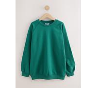 Next Felpa girocollo lunga e pesante dal taglio rilassato xsmall blu