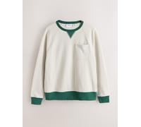Next Felpa girocollo morbida con interno felpato large crema