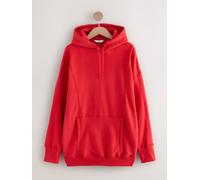 Next Felpa lunga con cappuccio vestibilità comoda rosso