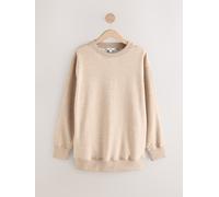 Next Felpa lunga Relaxed Fit Essentials con tasche xsmall carne
