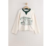Next Felpa Manica lunga Girocollo xlarge crema