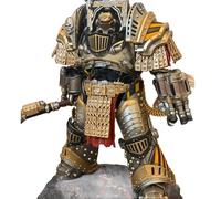 Next Fig WH 40K Stampa 3D Resina Arma lron Warriors Perturabo Primarch Helmet 1 Pacchetto di accessori - Compatibile con action figure in scala 1/18 Applicabile ai prodotti JOYTOY