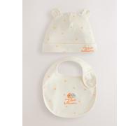 Next First Halloween 2 Pieces per Neonato con Beanie e Bavaglino Set (0-12mths) 50cm crema