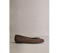 Next Forever Comfort Blue Shoes Leather Lined Round Toe Ballet Flats eu39 Marrone