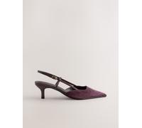 Next Forever Comfort Point Toe V-Strap Slingback Heels eu38 Viola
