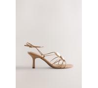 Next Forever Comfort Sandali con cinturini e decorazioni Scarpe con tacchi eu355 Marrone