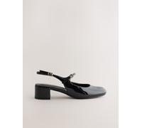 Next Forever Comfort Scarpe con tacco Mary Jane con punta arrotondata e cinturino posteriore Nero