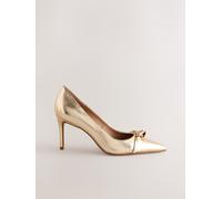 Next Forever Comfort Scarpe scollate in pelle con dettaglio Farfallino eu42 Oro