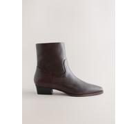 Next Forever Comfort Standard/Wide Fit Ankle Western Boots Marrone