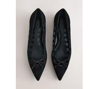 Next Forever Comfort Suede Leather Point Toe Cutout Shoes eu36 Nero