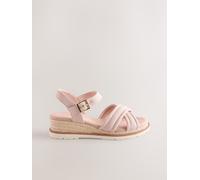 Next Forever Comfort Zeppe incrociate in Pelle scamosciata sintetica eu37 rosa