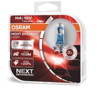 Next Generation OSRAM H4 12V 60/55W 150% Night Breaker Laser Auto Faro Bulbi