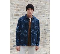 Next Giacca-camicia foderata in stile Navajo Borg blu