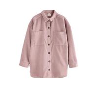 NEXT Giacca Camicia in Velluto Leggera da Donna, Shacket con vestibilità Oversized Rosa 42