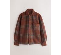 Next Giacca stile camicia a quadri Marrone